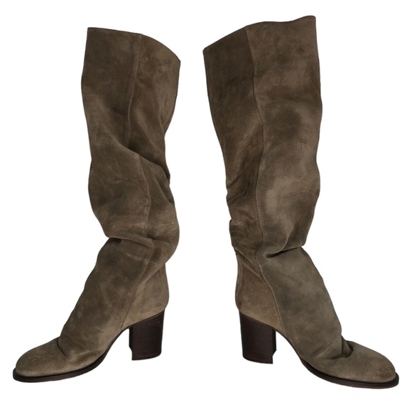 🆕 Free People Elle Mushroom Suede Knee High Tall Slouch Boot - Picture 8 of 14